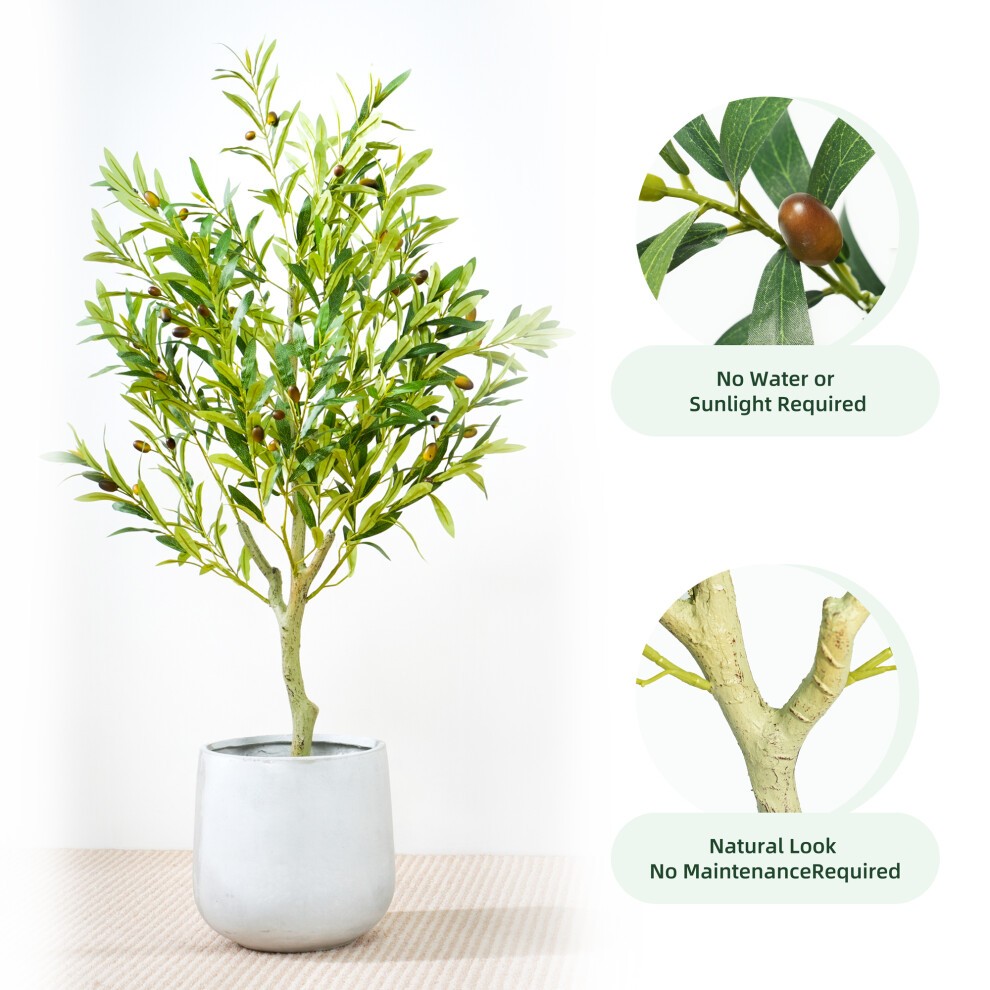 Olive Tree Indoor Artificial House Plant 100cm - image 5