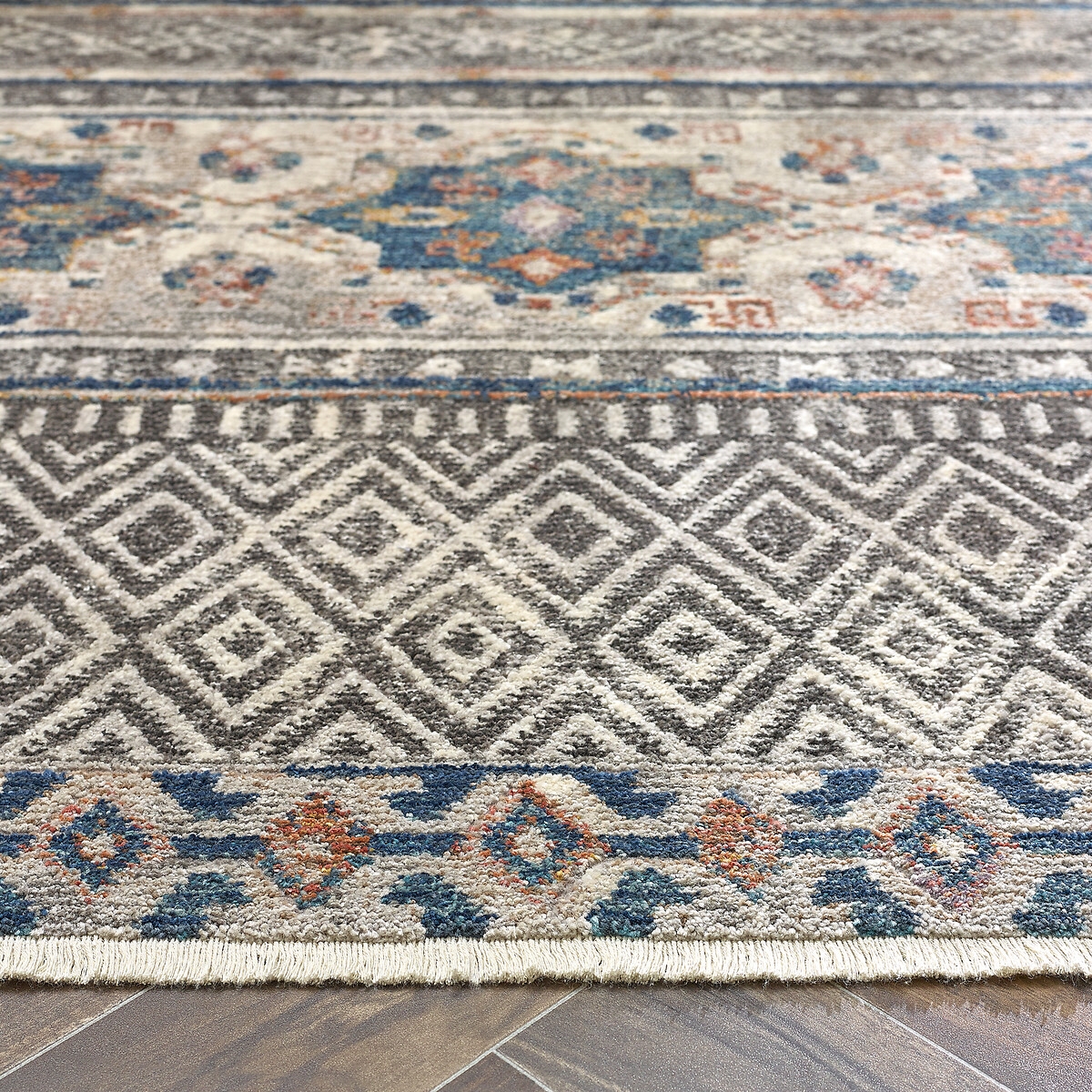 Origins Mandala Stripe Grey Rug 120 x 170cm - image 2