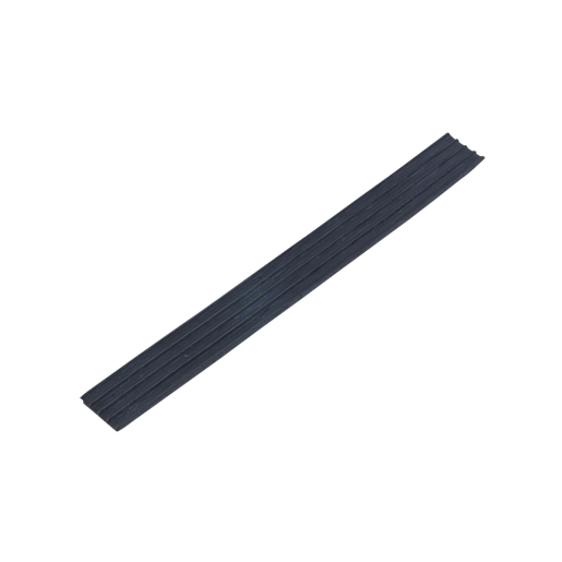Black gutter seal made of durable material, featuring a rectangular shape with ridged texture, designed for 100mm gutters in the Osma SquareLine range.