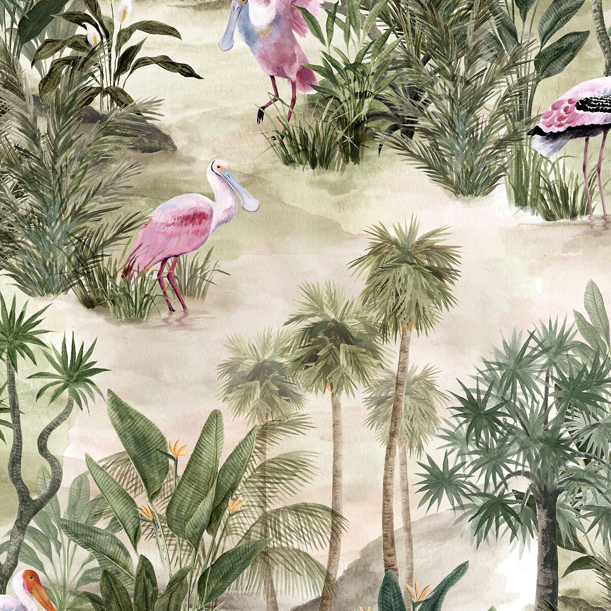 Paoletti Platalea Natural Tropical Matte Wallpaper - image 4