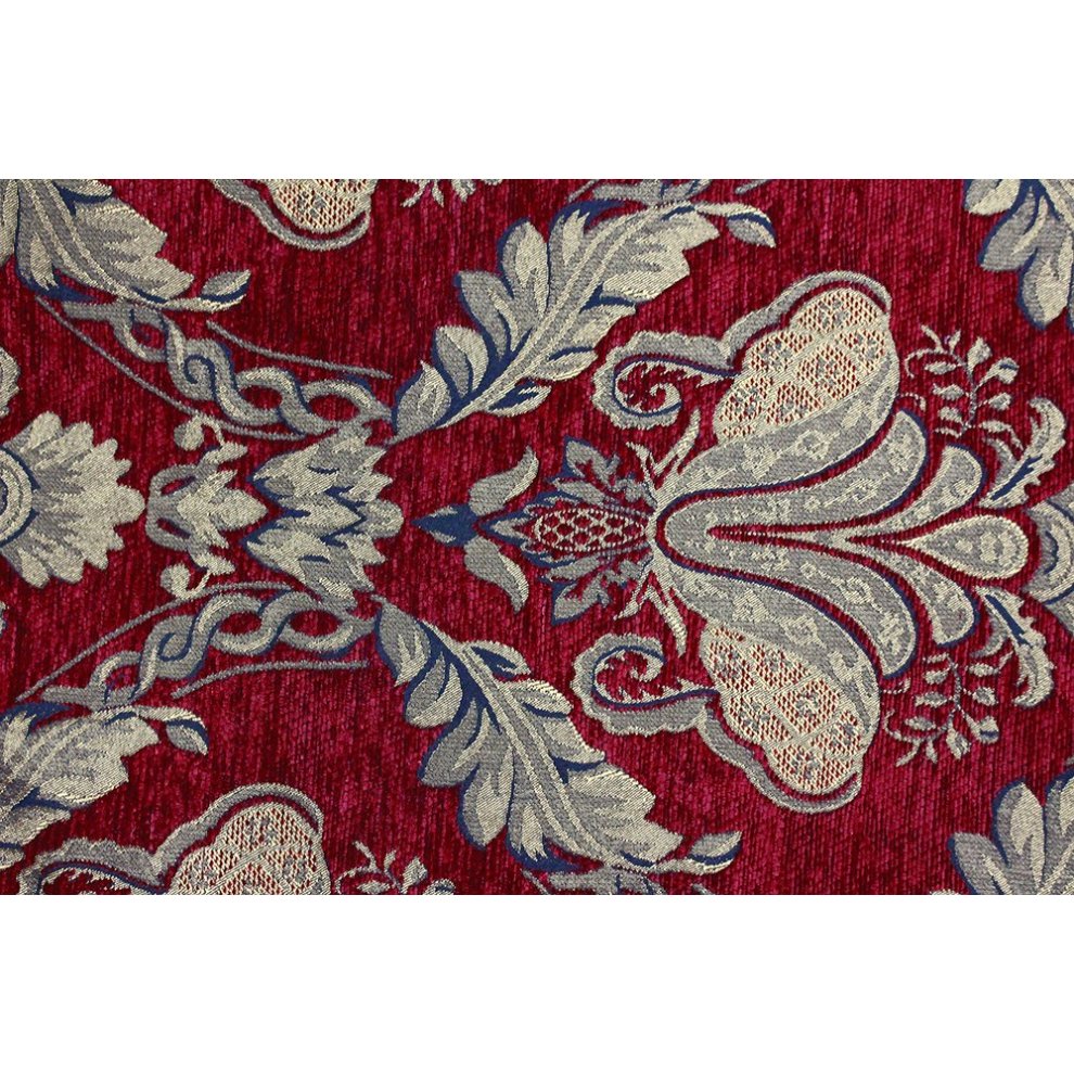 Paoletti Shiraz Burgundy Traditional Jacquard Throw 130 x 170cm - image 2