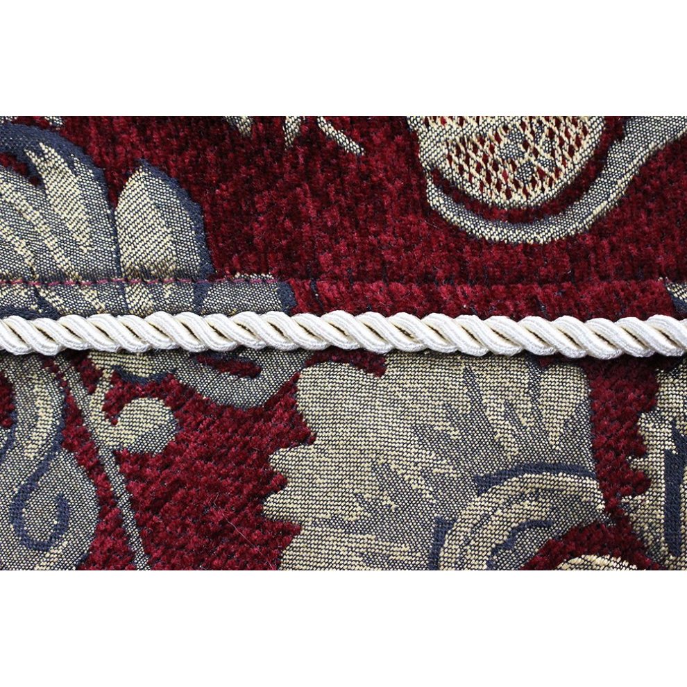Paoletti Shiraz Burgundy Traditional Jacquard Throw 130 x 170cm - image 4