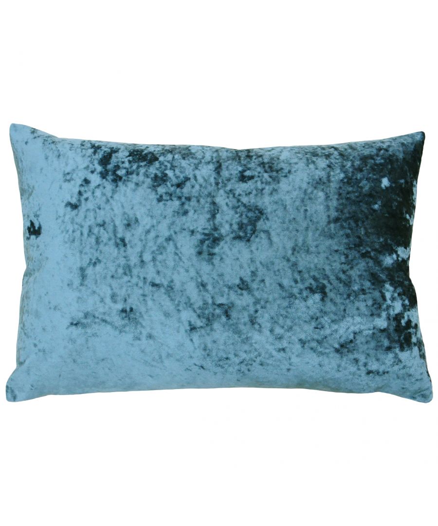 Teal poly cushion measuring 40x60 cm, featuring a soft, plush velvet texture with a subtle sheen, perfect for adding a pop of color to any decor.