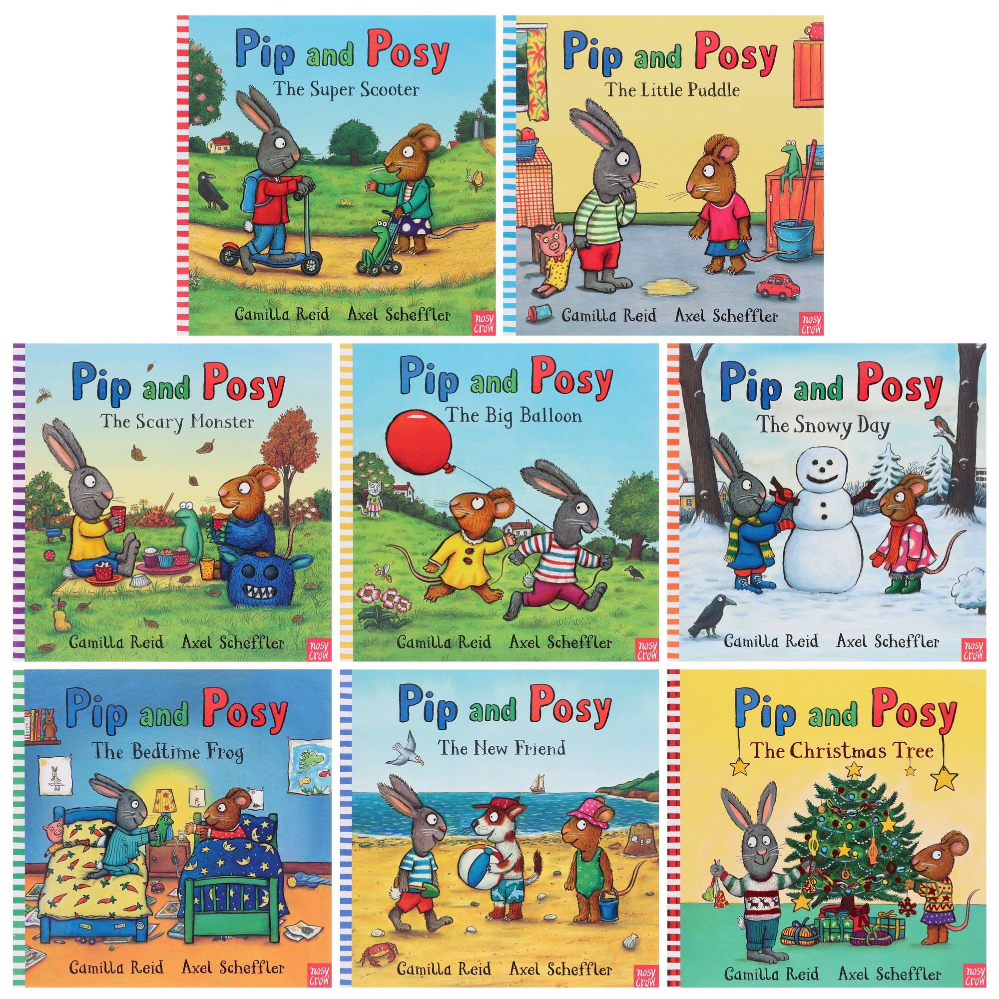 Pip and Posy Series Books 1-8 Collection Set by Axel Scheffler (Christmas Tree, Scary Monster) - image 2