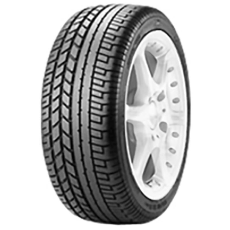 Pirelli P Zero Asimmetrico tire in size 345/35 ZR15 95Y, featuring a black rubber tread with a unique asymmetric pattern and white rim protection (MFS) design.