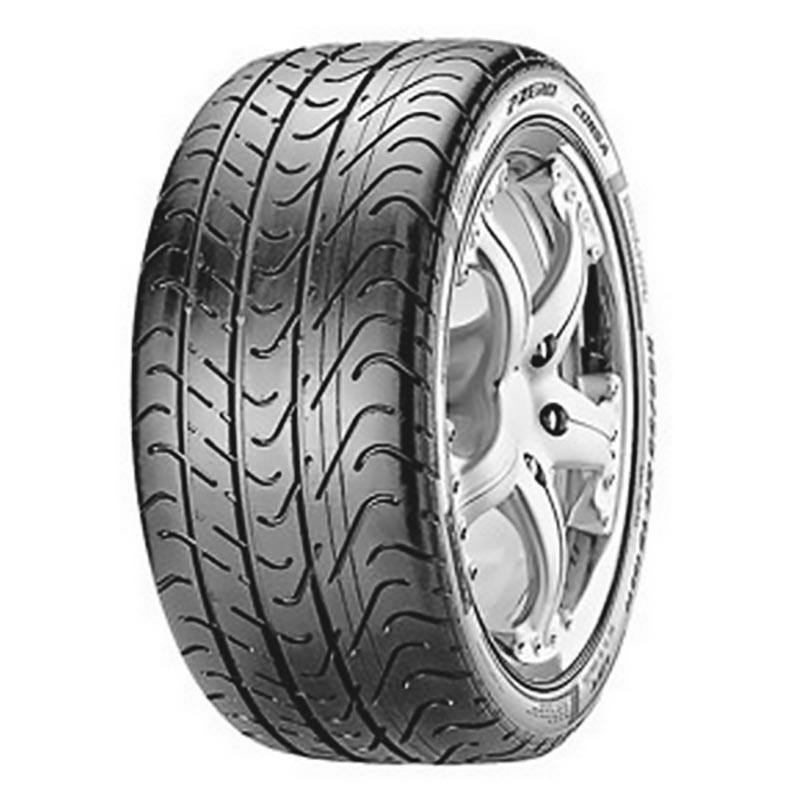 Black Pirelli P Zero Corsa Asimmetrico 2 tire, size 245/35 ZR19, featuring a distinctive tread pattern, rim protection (MFS), and a shiny silver alloy wheel.