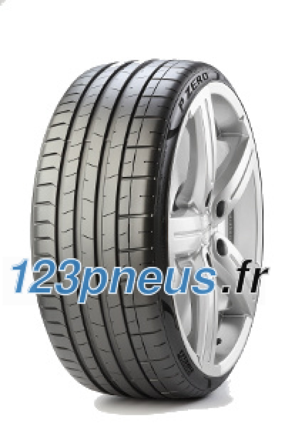 Black Pirelli P Zero PZ4 SC tire, size 285/40 R22 110Y XL, featuring a smooth tread pattern and rim protection, displayed alongside a silver alloy wheel.