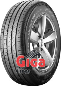 Black Pirelli SCORPION VERDE 255/55 R18 105W summer tyre with a sleek tread pattern, mounted on a silver alloy wheel, featuring the brand logo prominently displayed.