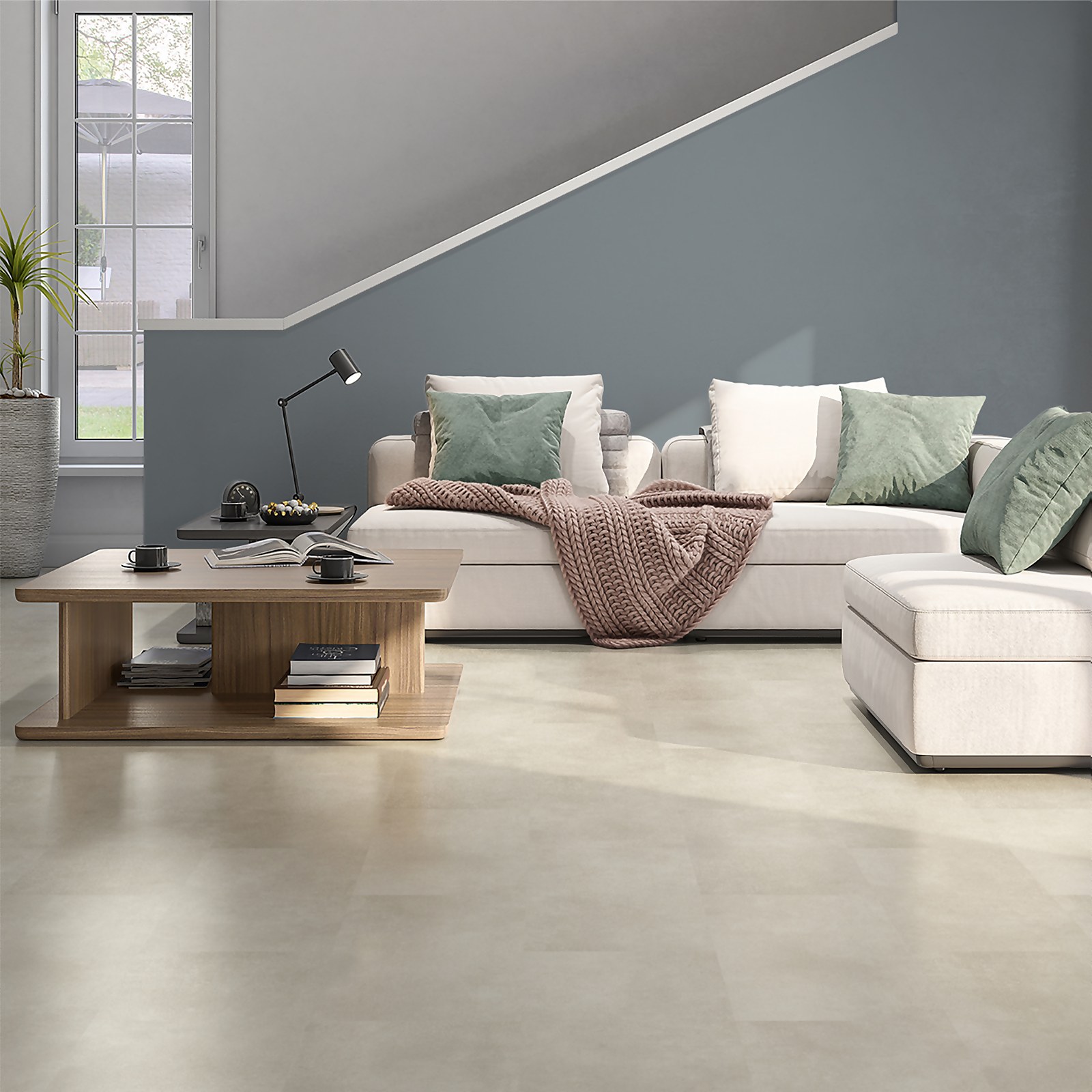 Plancs Flooring White Slate Self Adhesive Vinyl Floor Tiles 0.93sqm - image 2