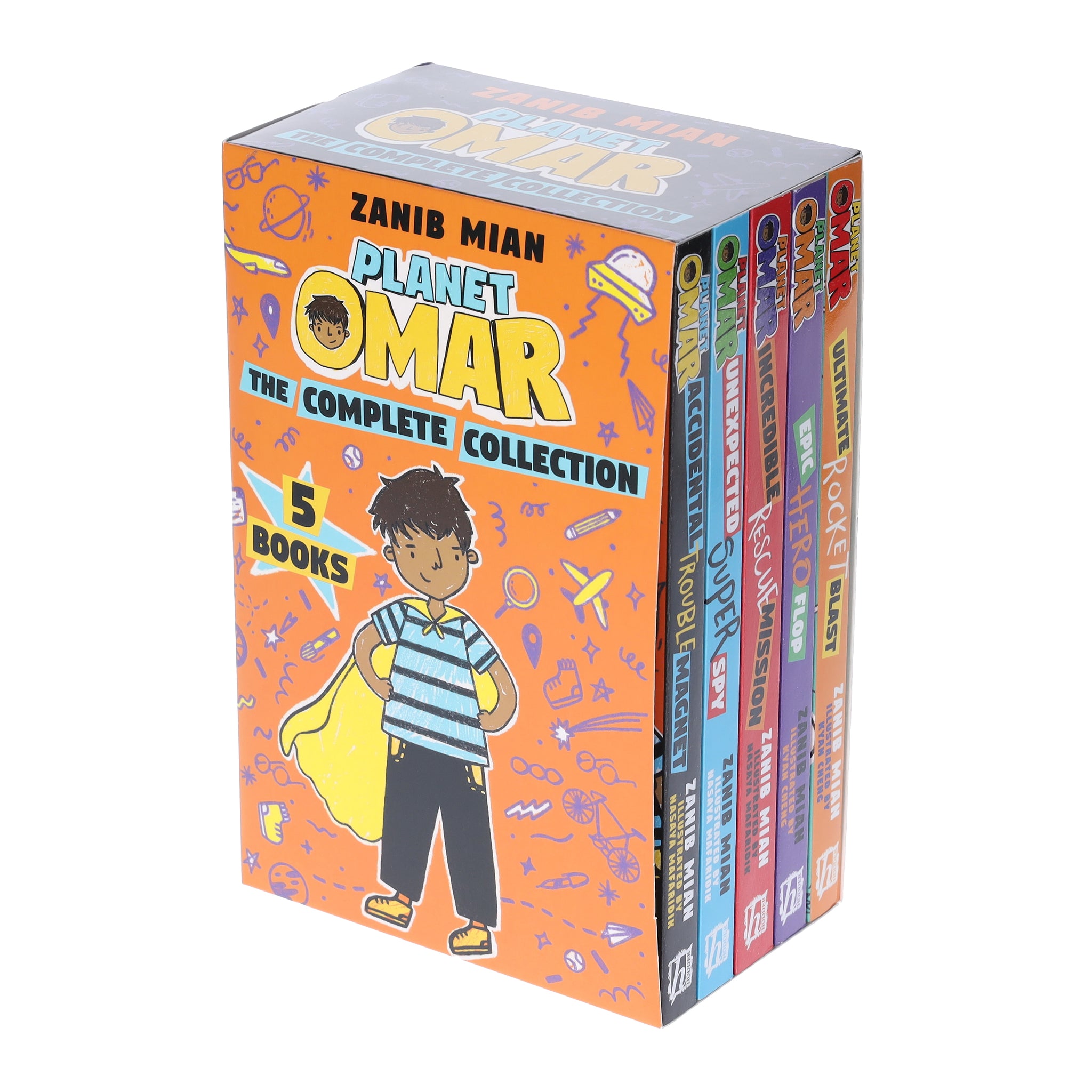 Zanib Mian Planet Omar Series by Zanib Mian 5 Books Collection Box Set - Ages 9-11 - Paperback