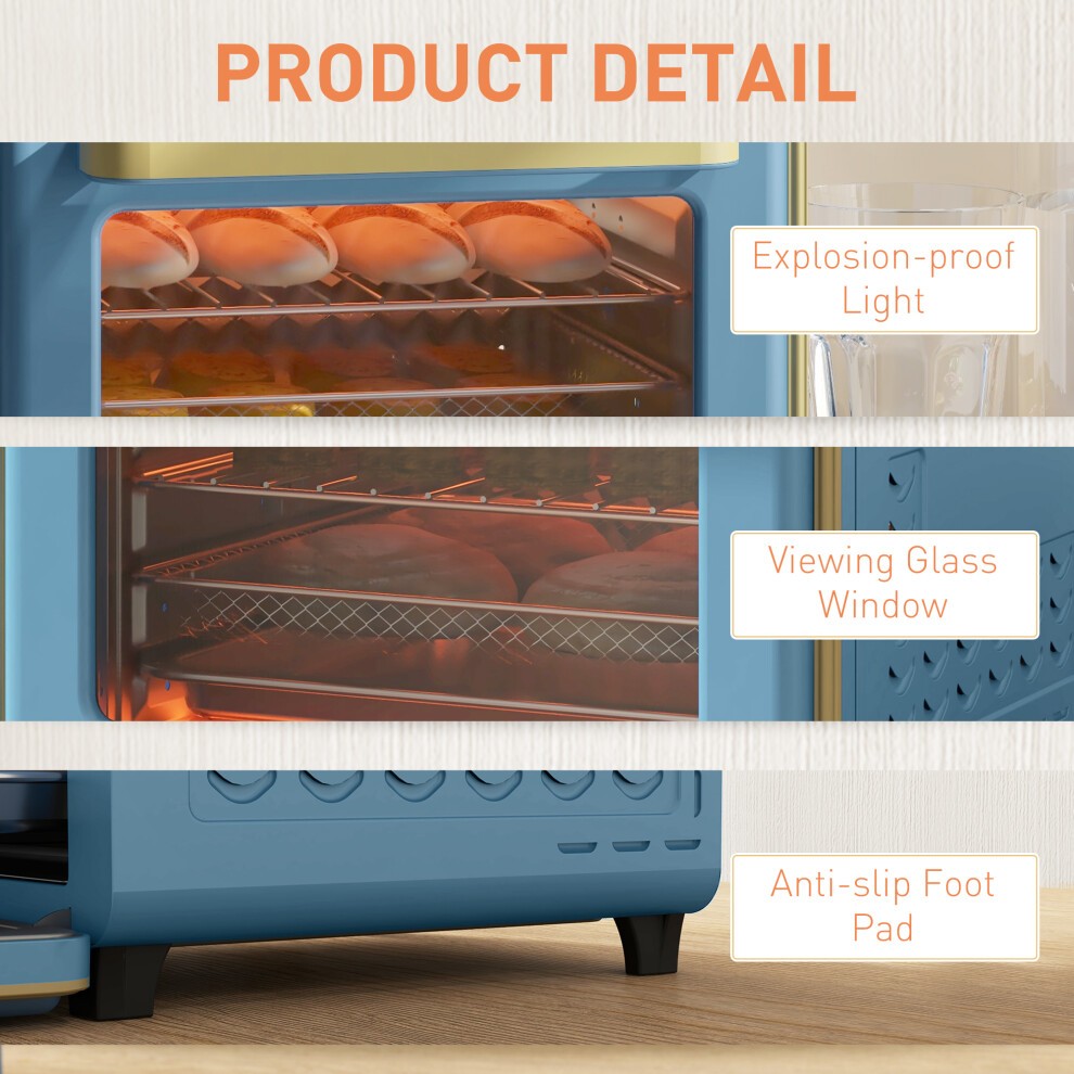 Portland 800-152V70BU Blue Electric Mini Oven 20L - image 5