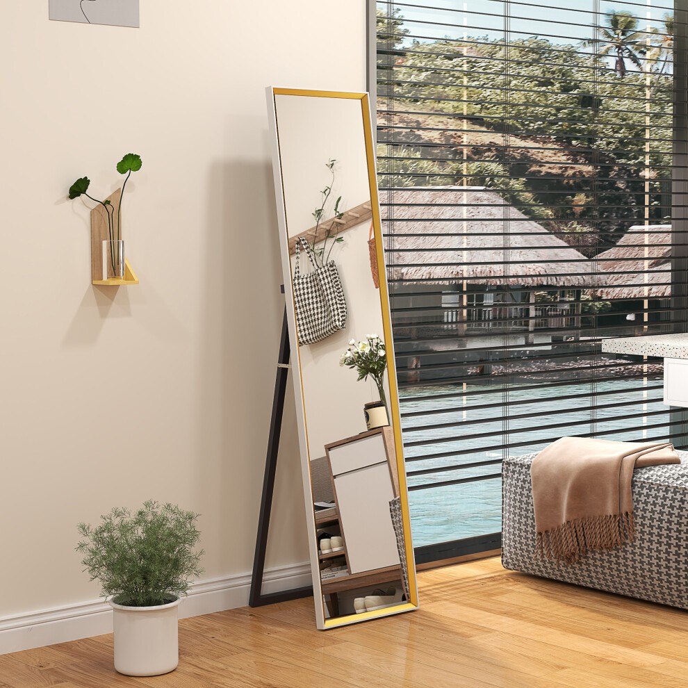 Portland White Full Length Standing Mirror 157 x 37cm - image 4