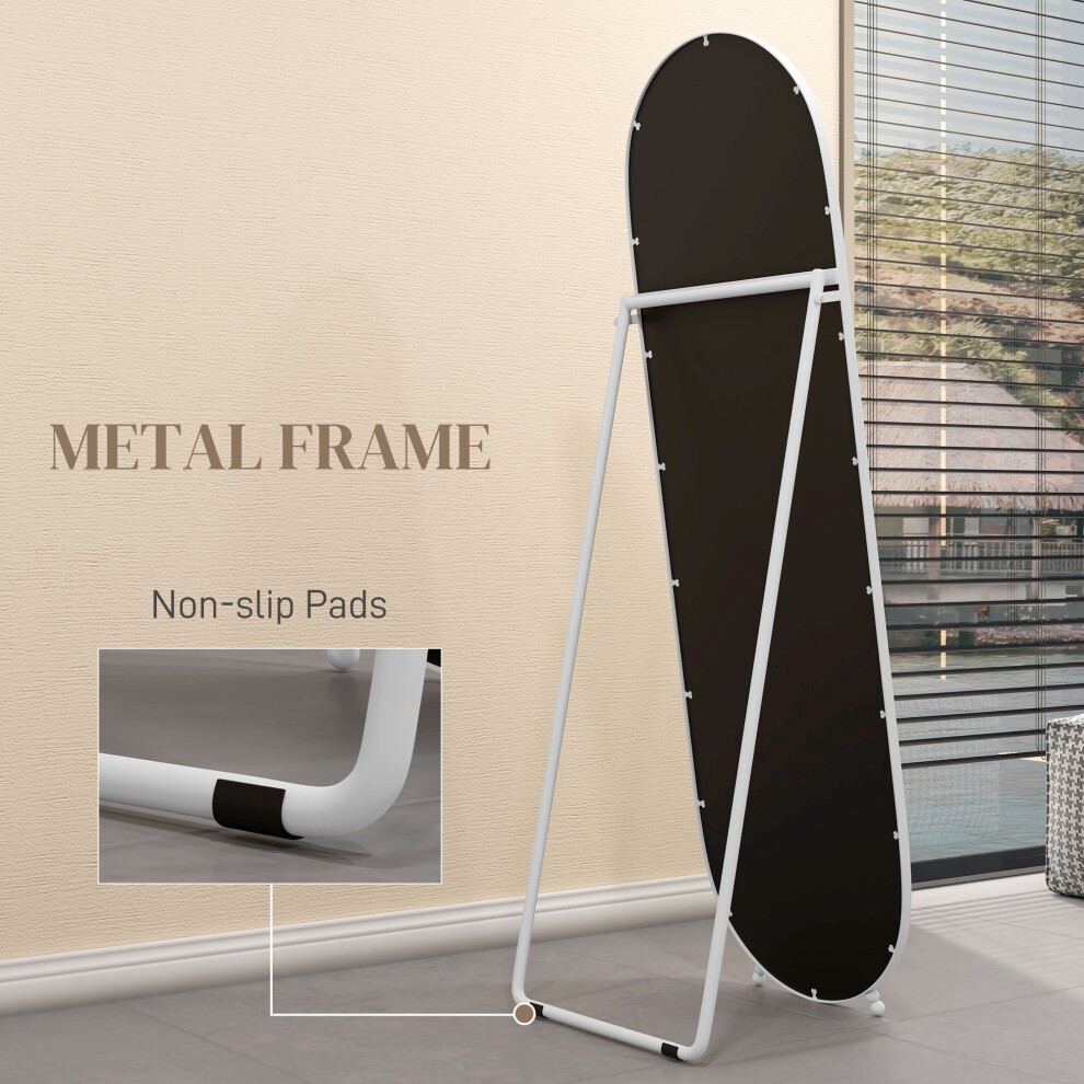 Portland White Oval Full Length Mirror - image 5