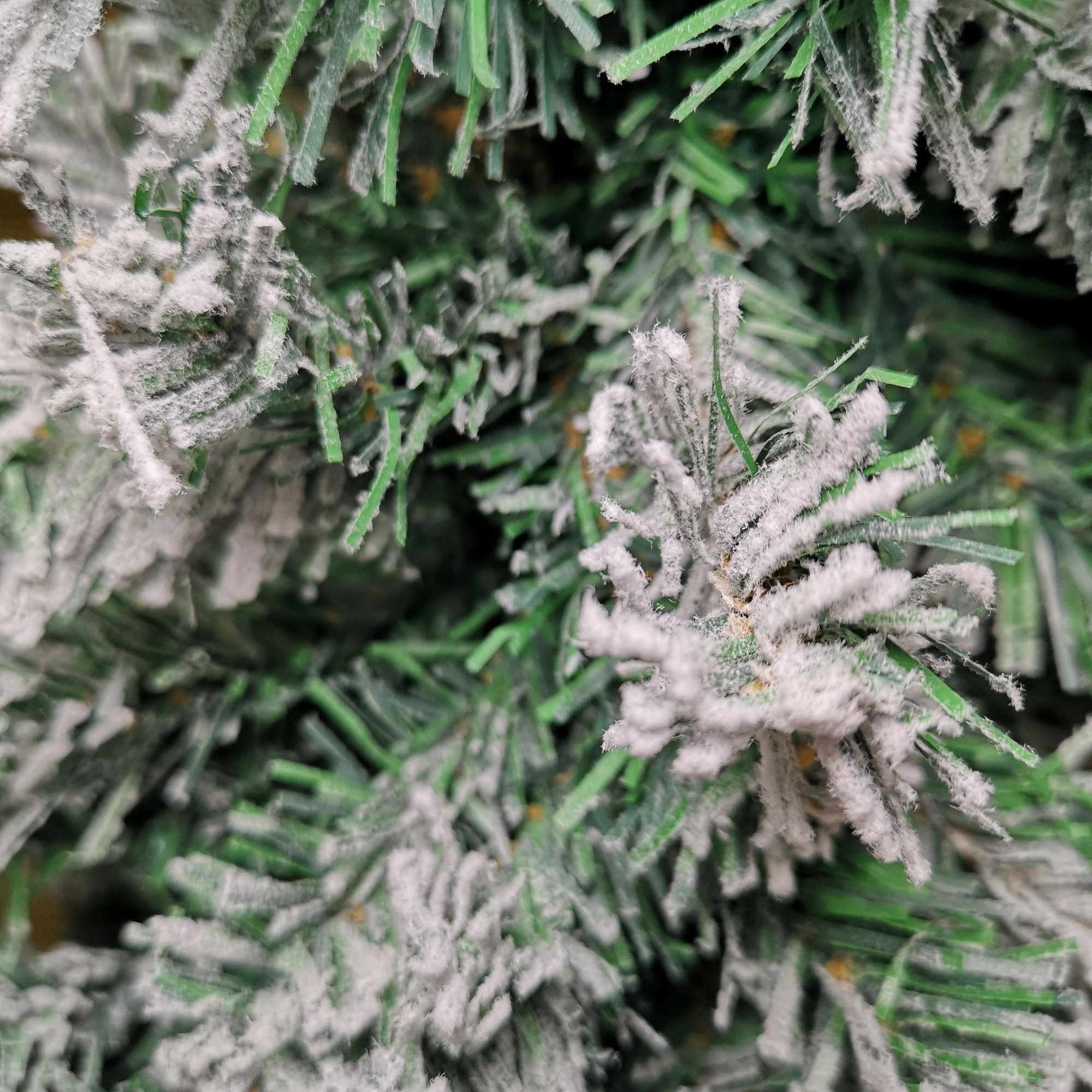 Premier Green Snow Flocked Spruce Pine Artificial Christmas Tree 5.5ft - image 4
