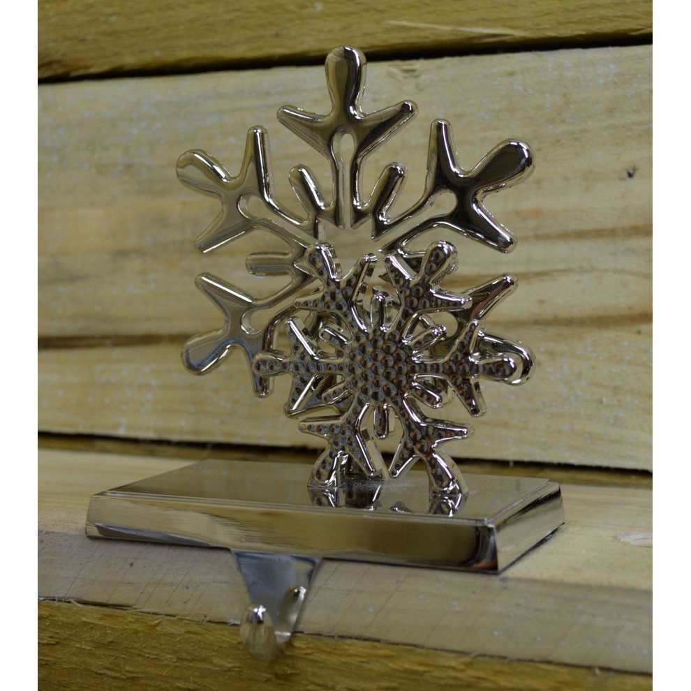 Premier Snowflake Decorative Christmas Stocking Hanger 16cm - image 3