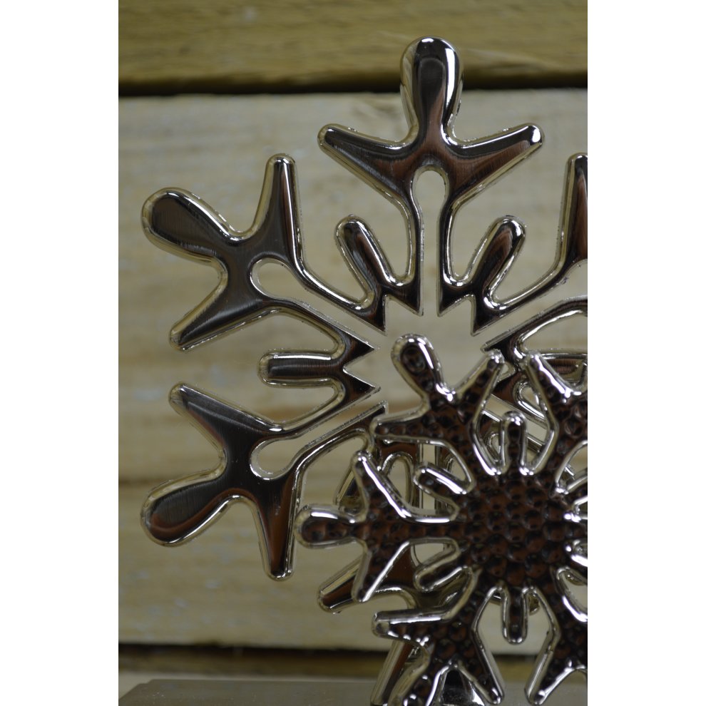 Premier Snowflake Decorative Christmas Stocking Hanger 16cm - image 4