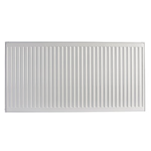 White, ribbed metal radiator measuring 500 x 1600mm, featuring a single panel and single convector design, ideal for efficient heating in various spaces.