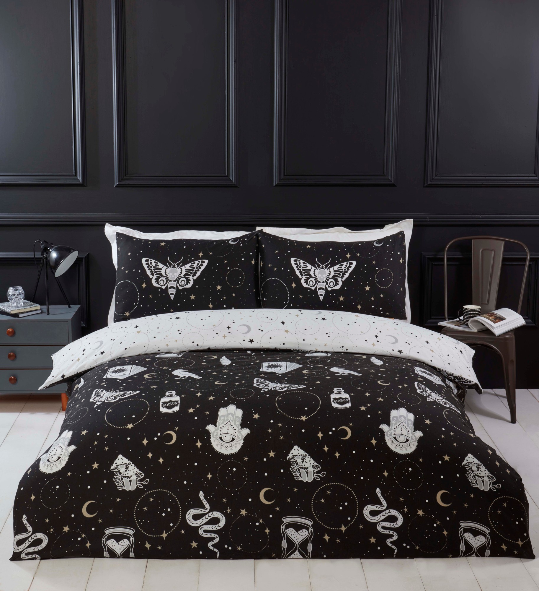Rapport Home Gothic Magick King Size Multicolour Microfibre Duvet Set - image 2