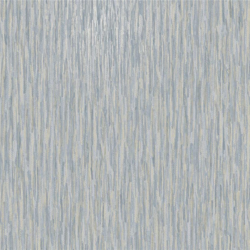 Textured wallpaper featuring a subtle, vertical stripe pattern in soft shades of blue and cream, creating a calming and elegant appearance.