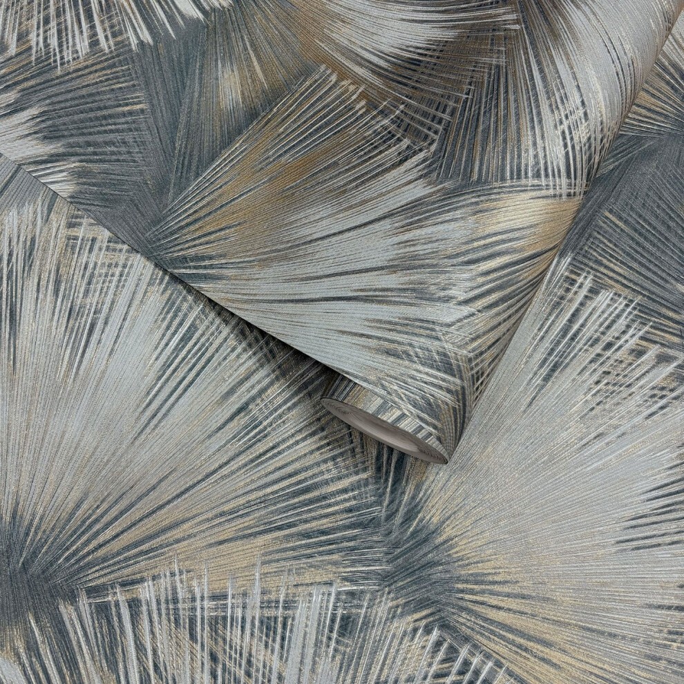 Rasch Wallpaper Blue Opulenza Fan Wallpaper - image 2