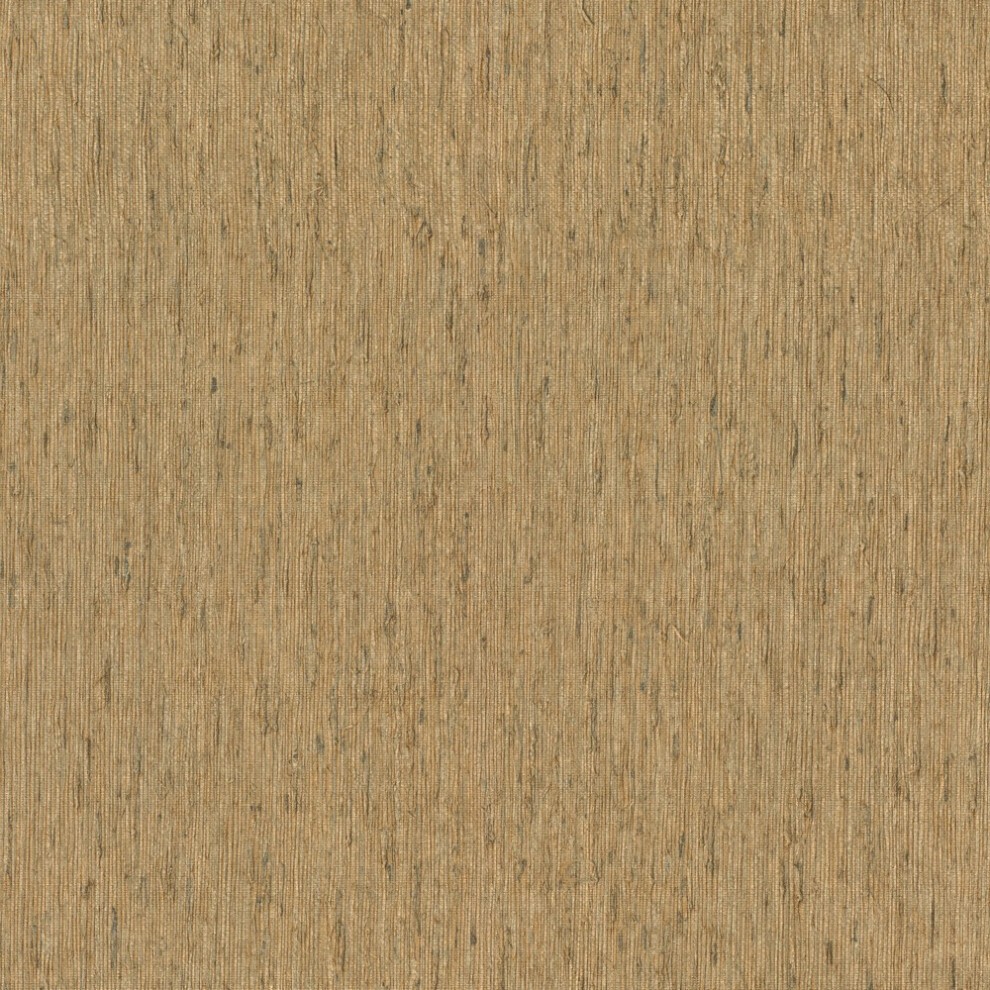 Ochre-colored wallpaper featuring a textured, woven design with subtle vertical lines, adding a warm, natural aesthetic to any space.