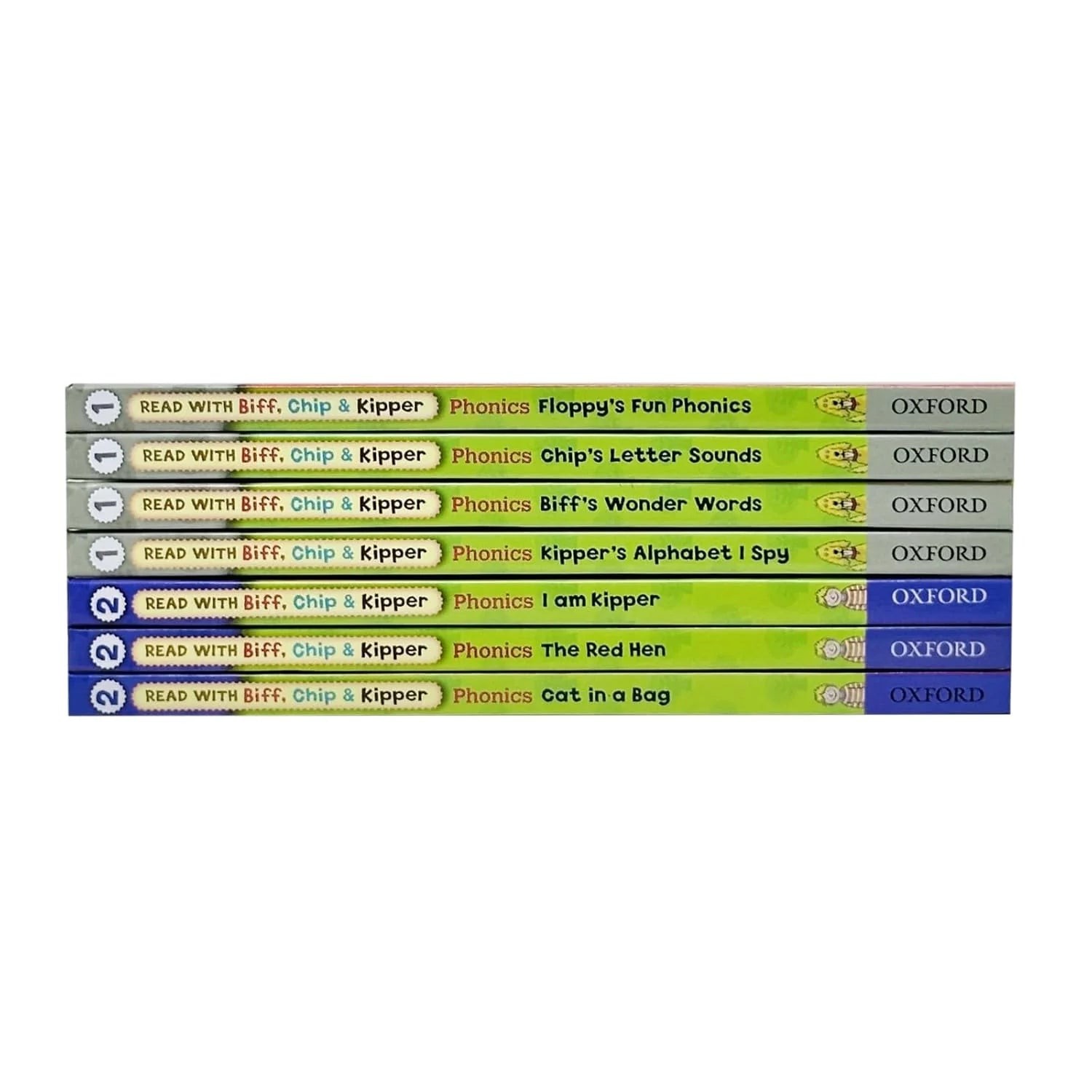 Read With Biff, Chip and Kipper Phonics Starter Pack Level 1 & 2 Collection 7 Books Set - image 3