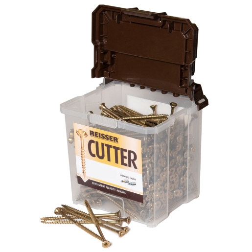 Reisser 82214540PB Cutter Pozi Countersunk Yellow Woodscrews 4.5 X 40 (Tub Of 800) - image 2