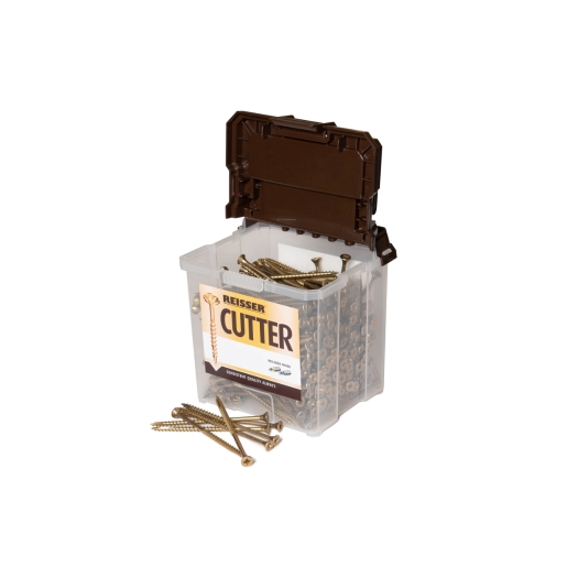Reisser 82214570PB Cutter Pozi Countersunk Yellow Woodscrews 4.5 X 70 (Tub Of 500) - image 2