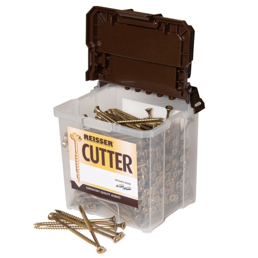 Reisser 82215120PB Cutter Pozi Countersunk Yellow Woodscrews 5.0 X 120 (Tub Of 190) - image 2