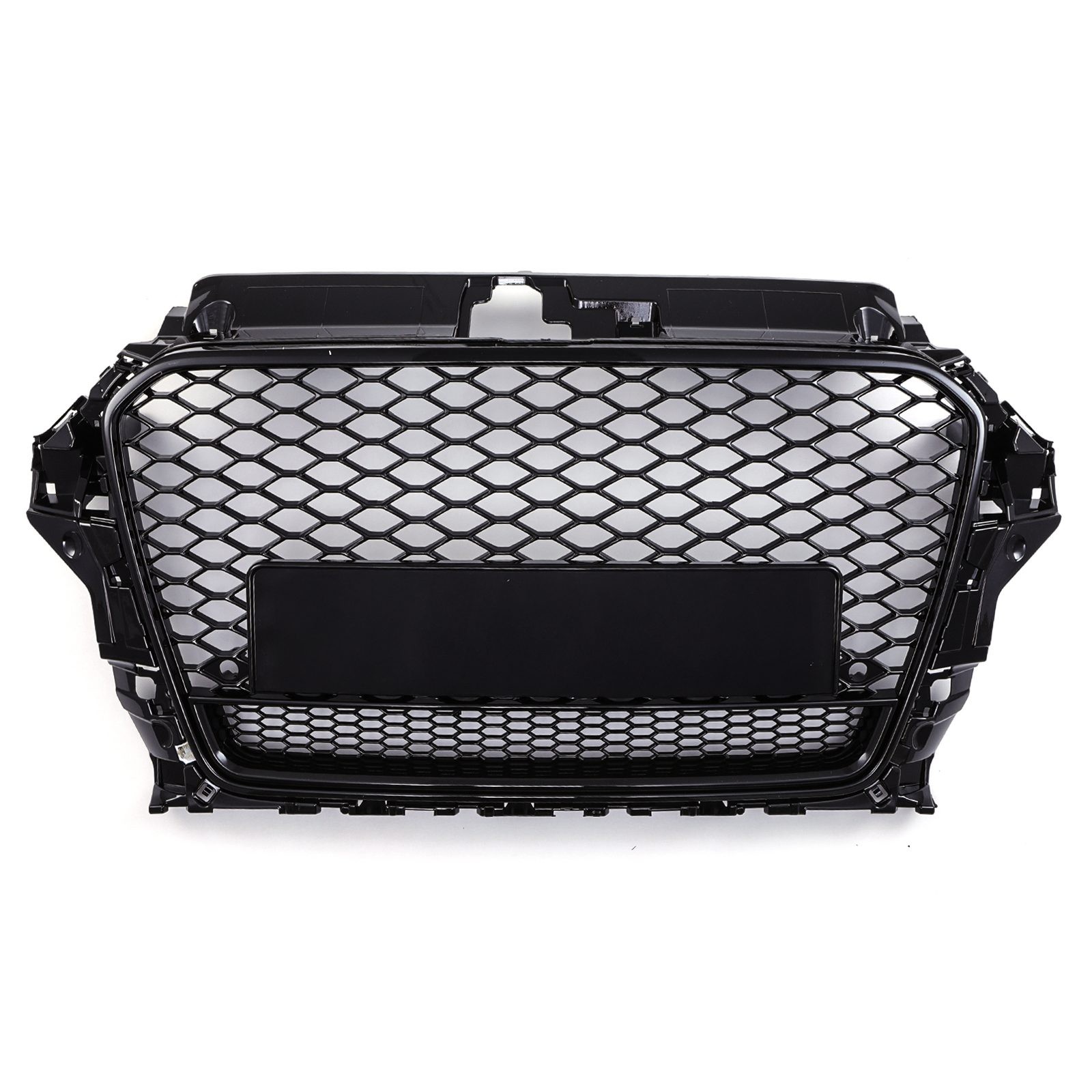 RS3 Quattro Style Front Honeycomb Grille Black - Audi A3 8V 13-16 - image 2