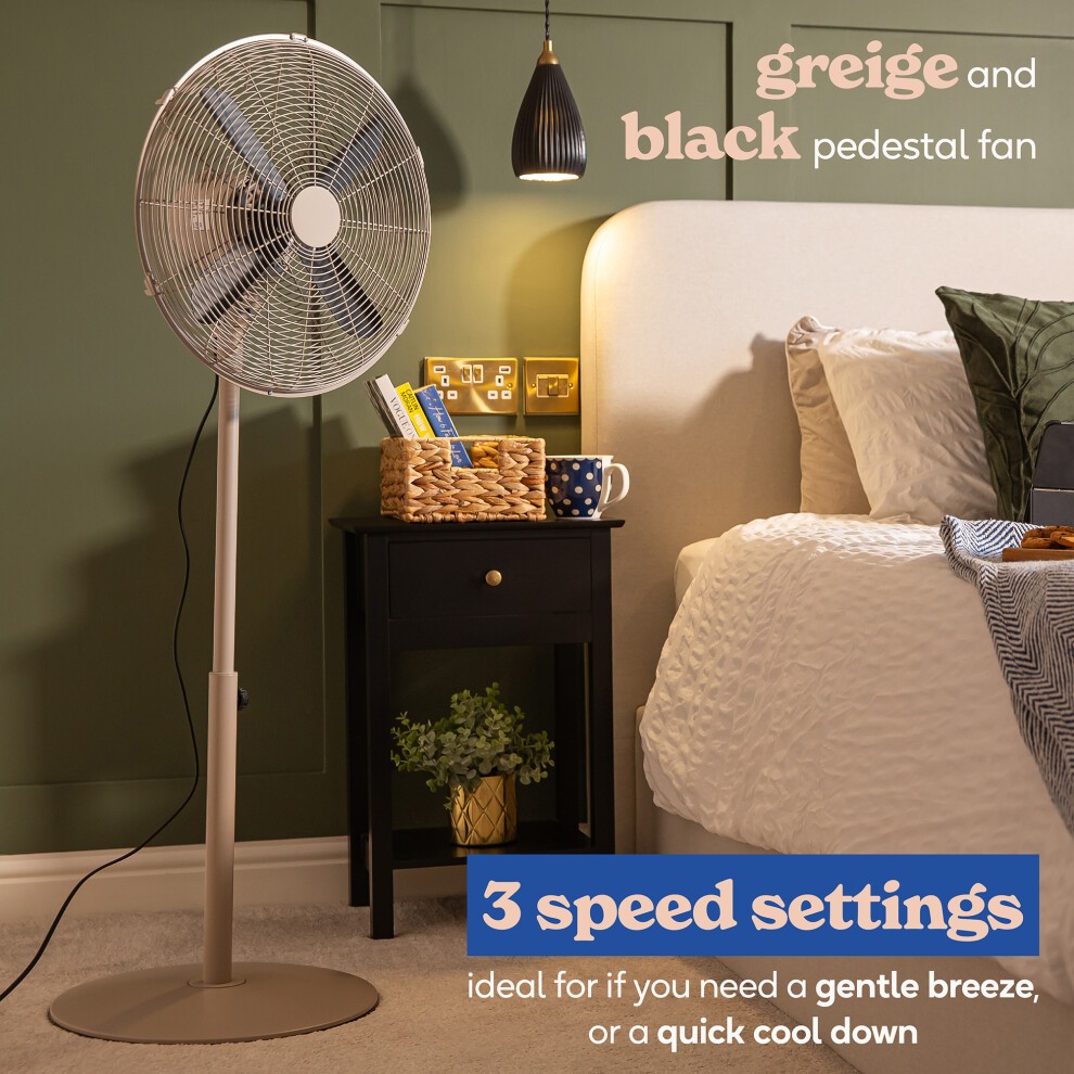 Russell Hobbs Greige Scandi Pedestal Fan 16 inch - image 2