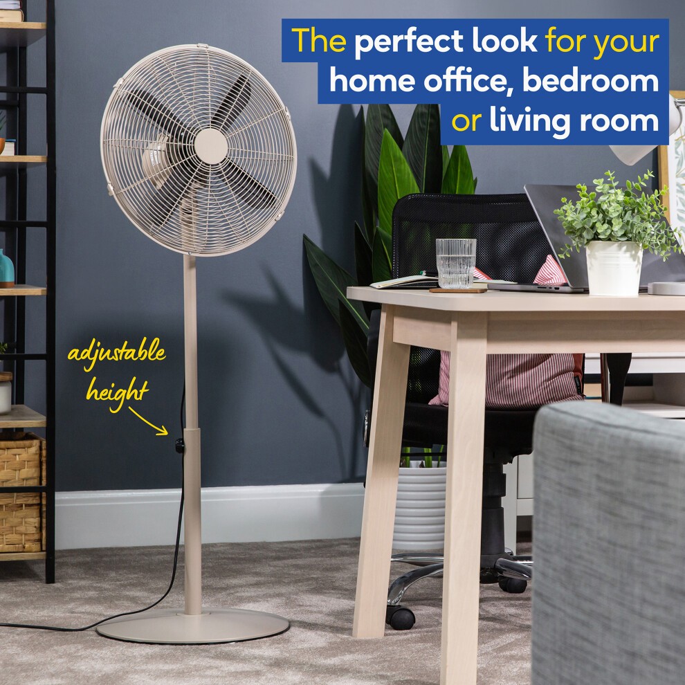 Russell Hobbs Greige Scandi Pedestal Fan 16 inch - image 3