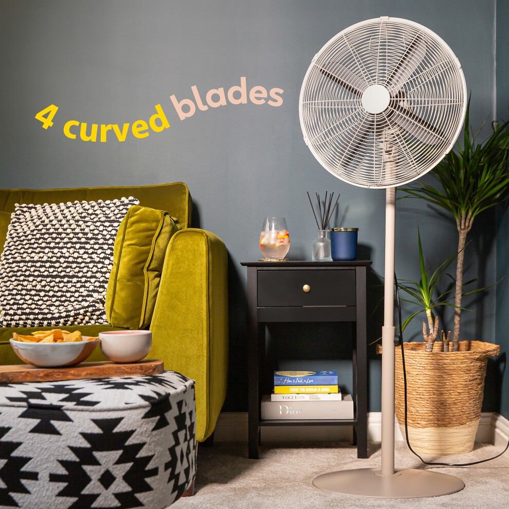 Russell Hobbs Greige Scandi Pedestal Fan 16 inch - image 4