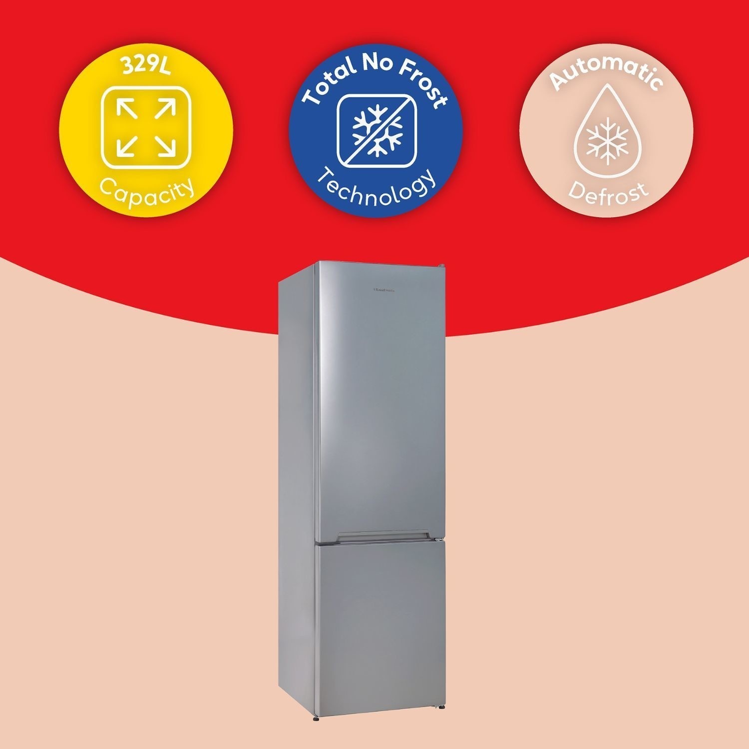 Russell Hobbs RH185FF601C1SS Stainless Steel Total No Frost 331L Fridge Freezer - image 5