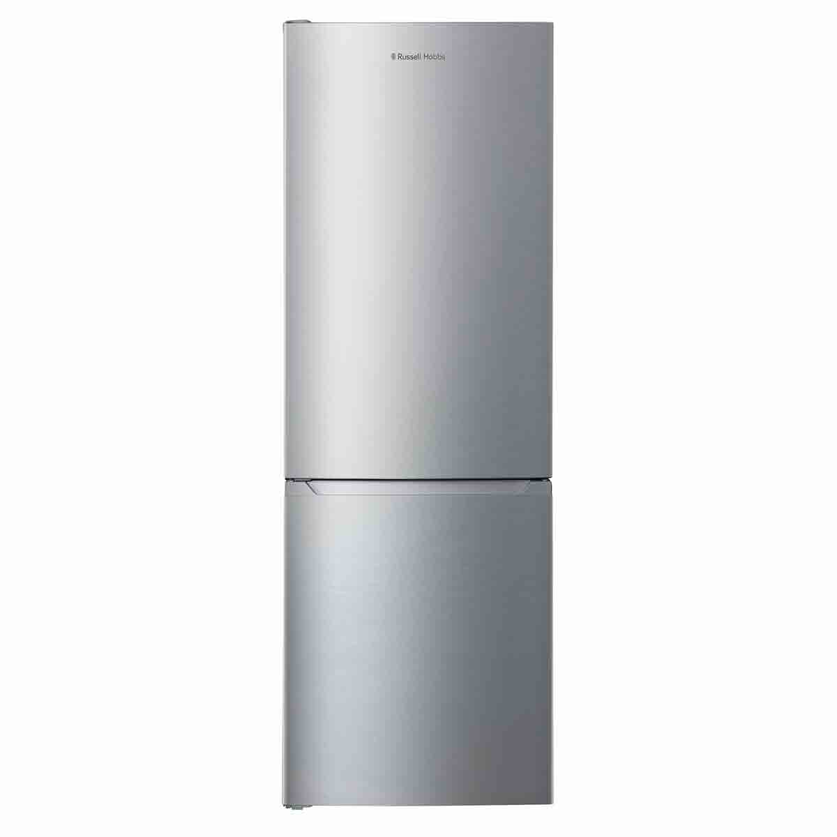 Stainless steel freestanding fridge freezer with a 60/40 split, featuring a sleek design and smooth finish, ideal for modern kitchens.