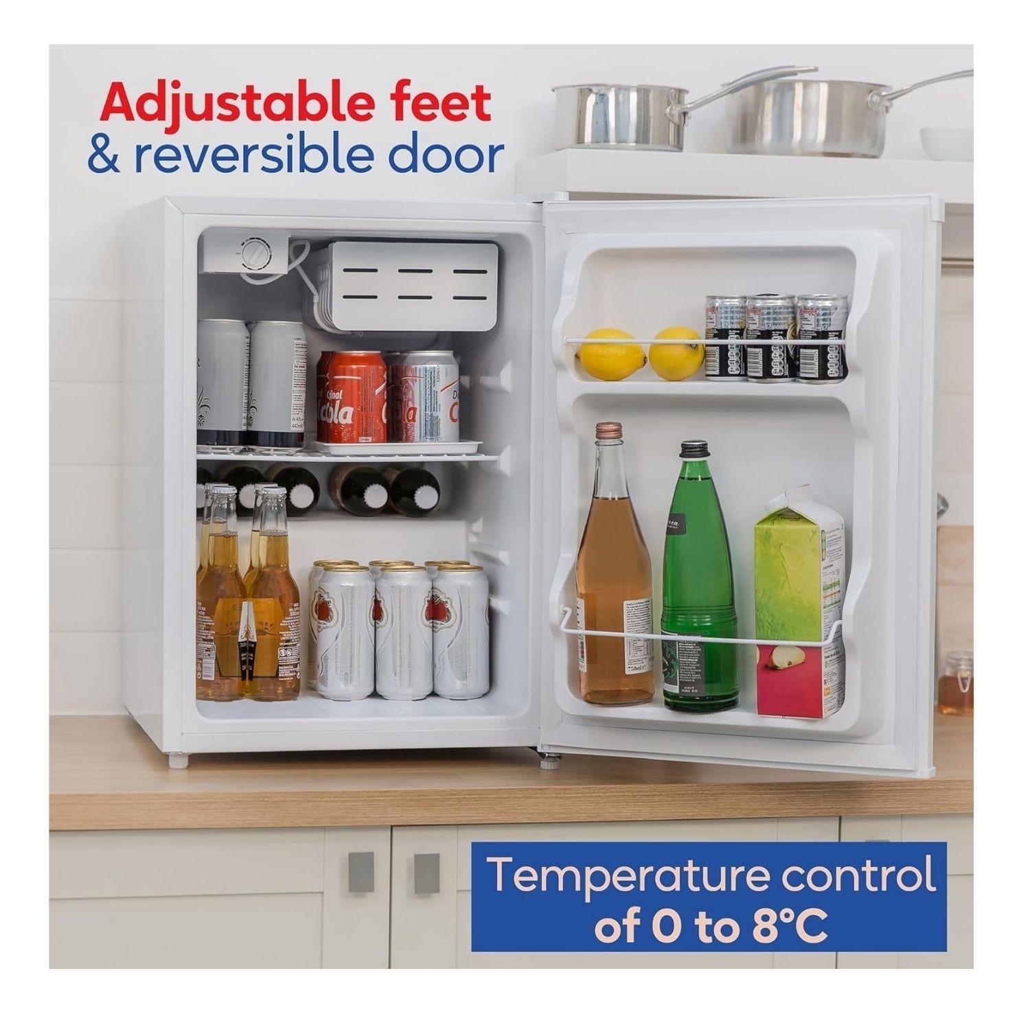 Russell Hobbs RH67TTLF0E1W White 66L Mini Fridge - image 5