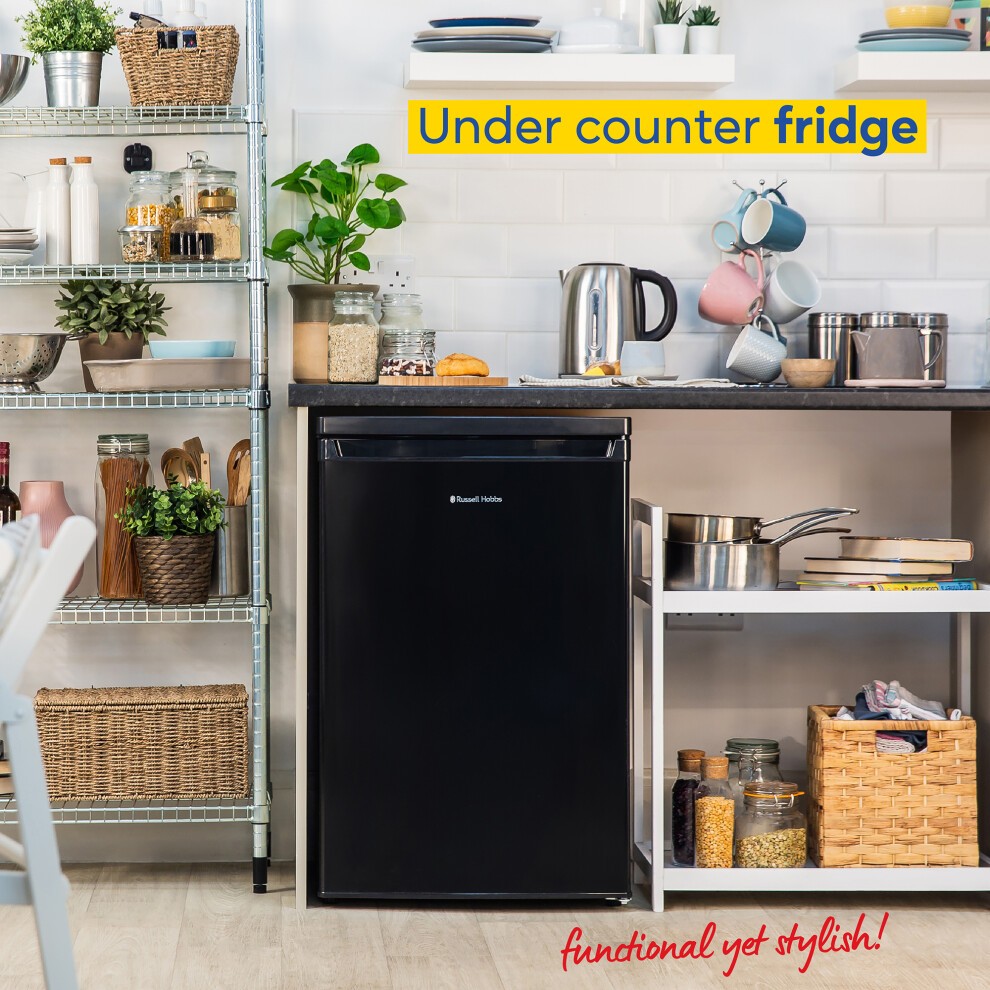Russell Hobbs RH85UCLF552E1B Black 127L Under Counter Larder Fridge - image 2
