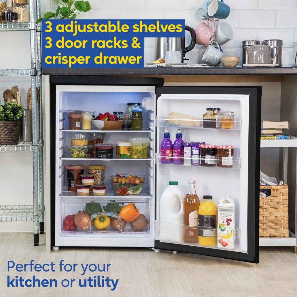 Russell Hobbs RH85UCLF552E1B Black 127L Under Counter Larder Fridge - image 3