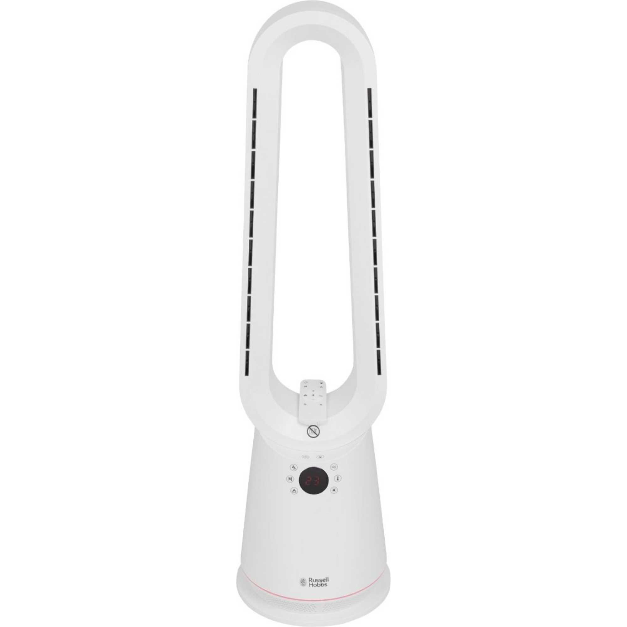 Russell Hobbs RHBHC2030W Bladeless Heat and Cool Fan with Remote White 2000W - image 2