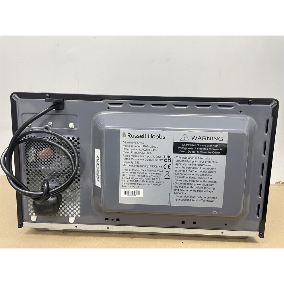 Russell Hobbs RHMI2503B Black 25L Digital Inverter Microwave 900W - image 2