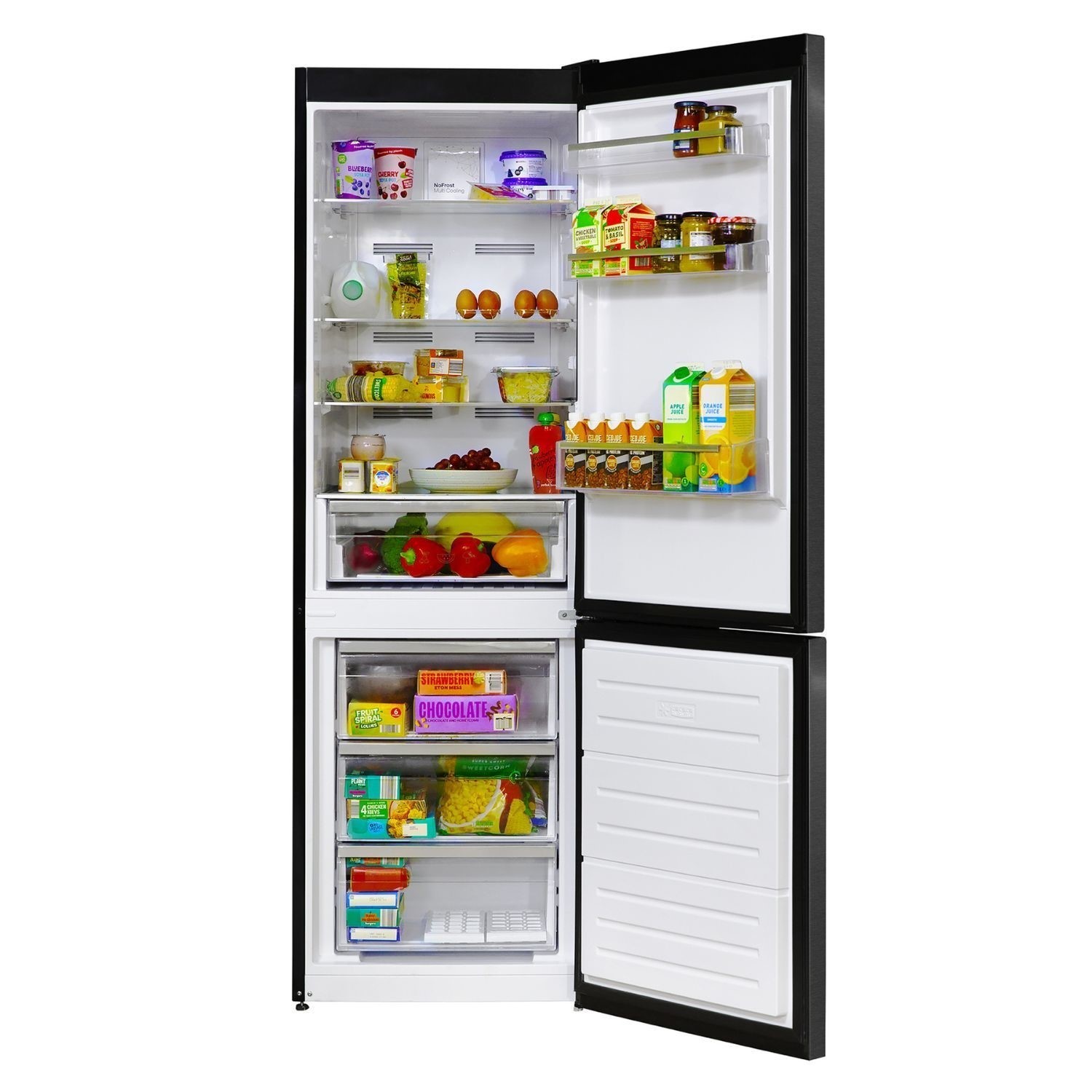 Russell Hobbs Total No Frost Anthracite Static Fridge Freezer 331L - image 2