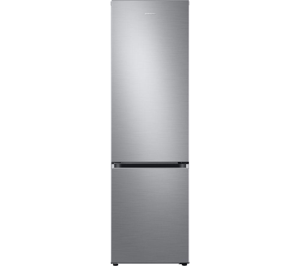 Samsung Bottom Mounted Freezer Series 6 in matte stainless steel, featuring a sleek design with a 390L capacity and a bottom freezer compartment.
