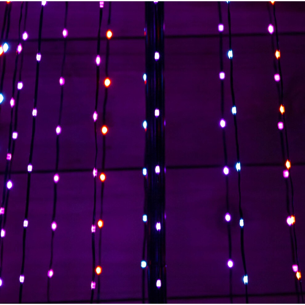Samuel Alexander 140cm Pre-Lit Multi-Action Rainbow LED Pyramid Christmas Cone Tree - image 5