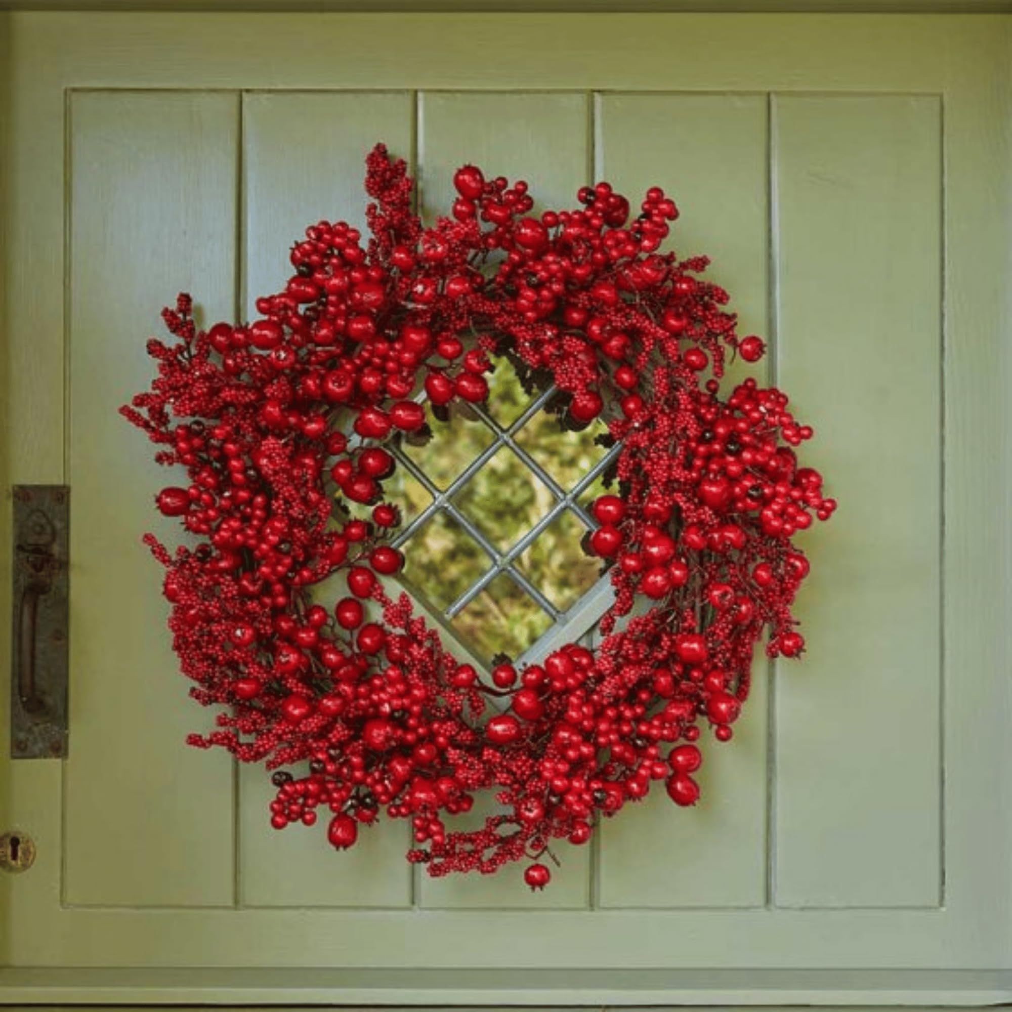 Samuel Alexander 60cm Red Berry Burst Wreath - image 4
