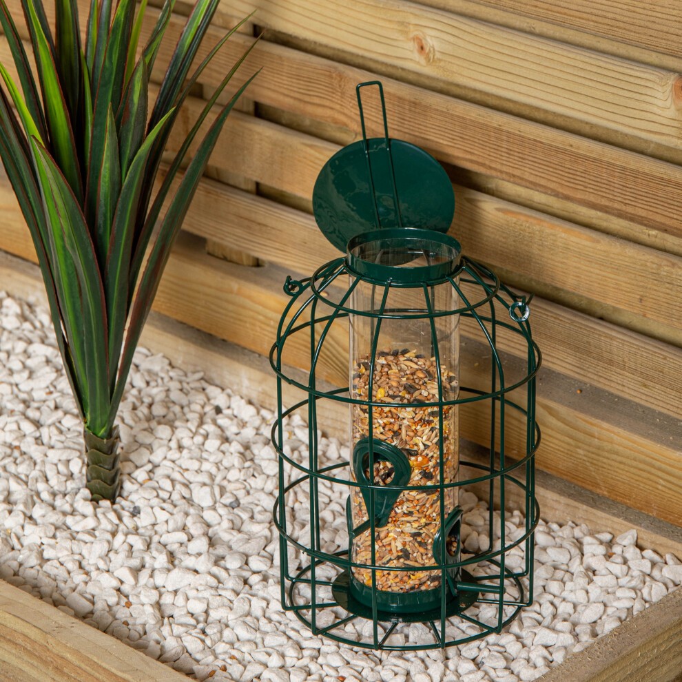 Samuel Alexander Metal Hanging Bird Feeder with Seed Feed 3 Pack - image 2