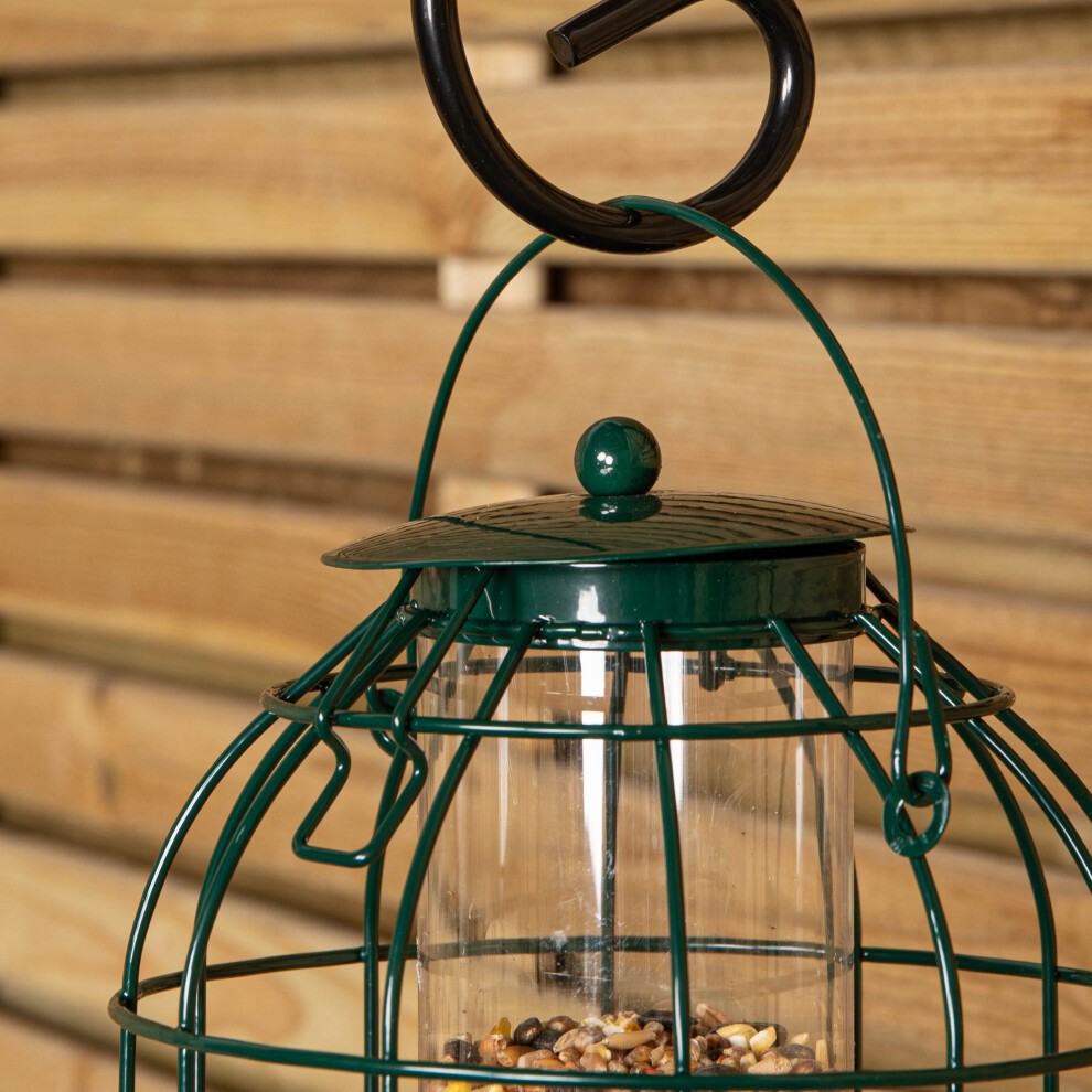 Samuel Alexander Metal Hanging Bird Feeder with Seed Feed 3 Pack - image 3