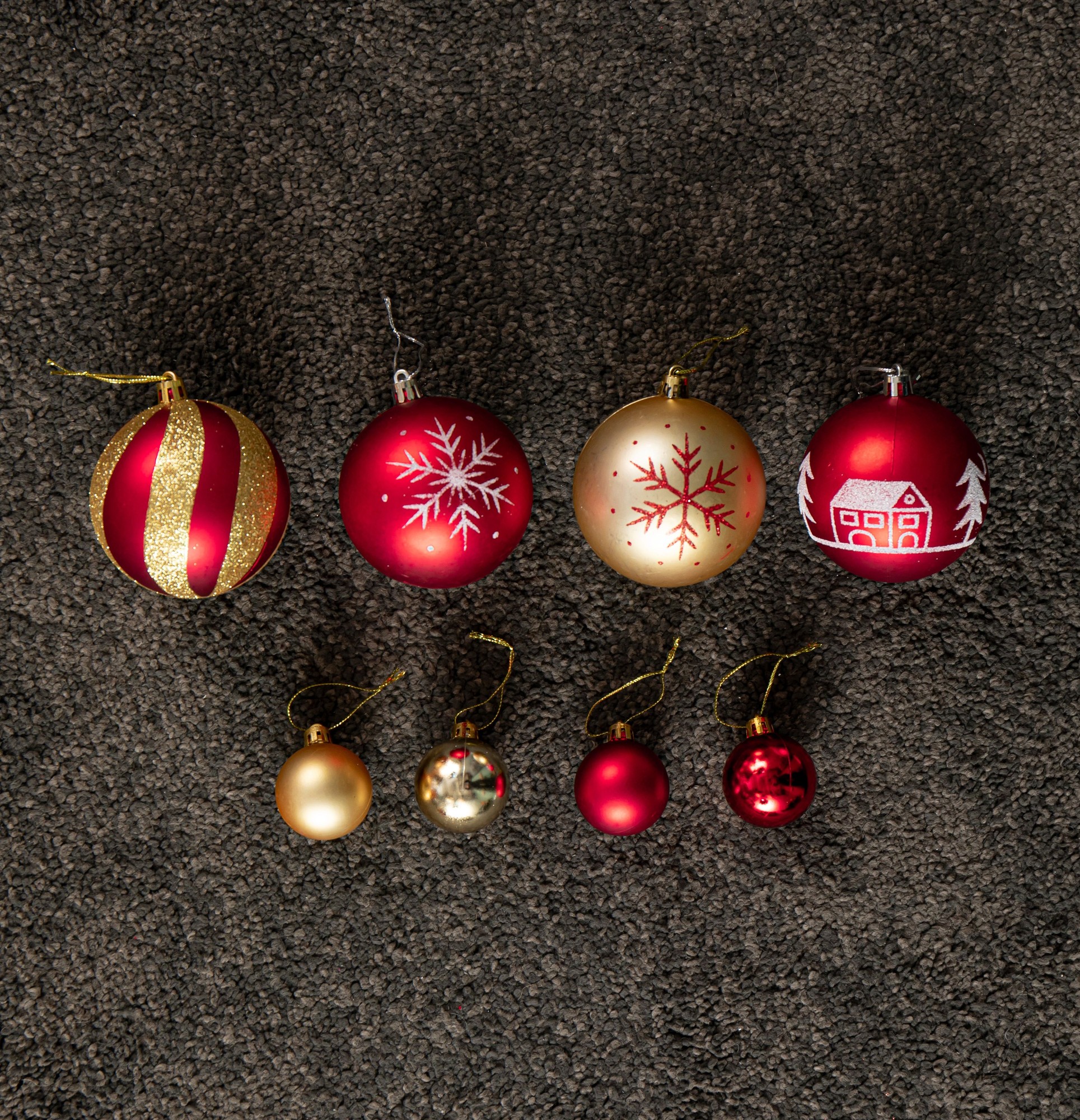 Samuel Alexander Red and Gold Shatterproof Bauble 40 Pack - image 4