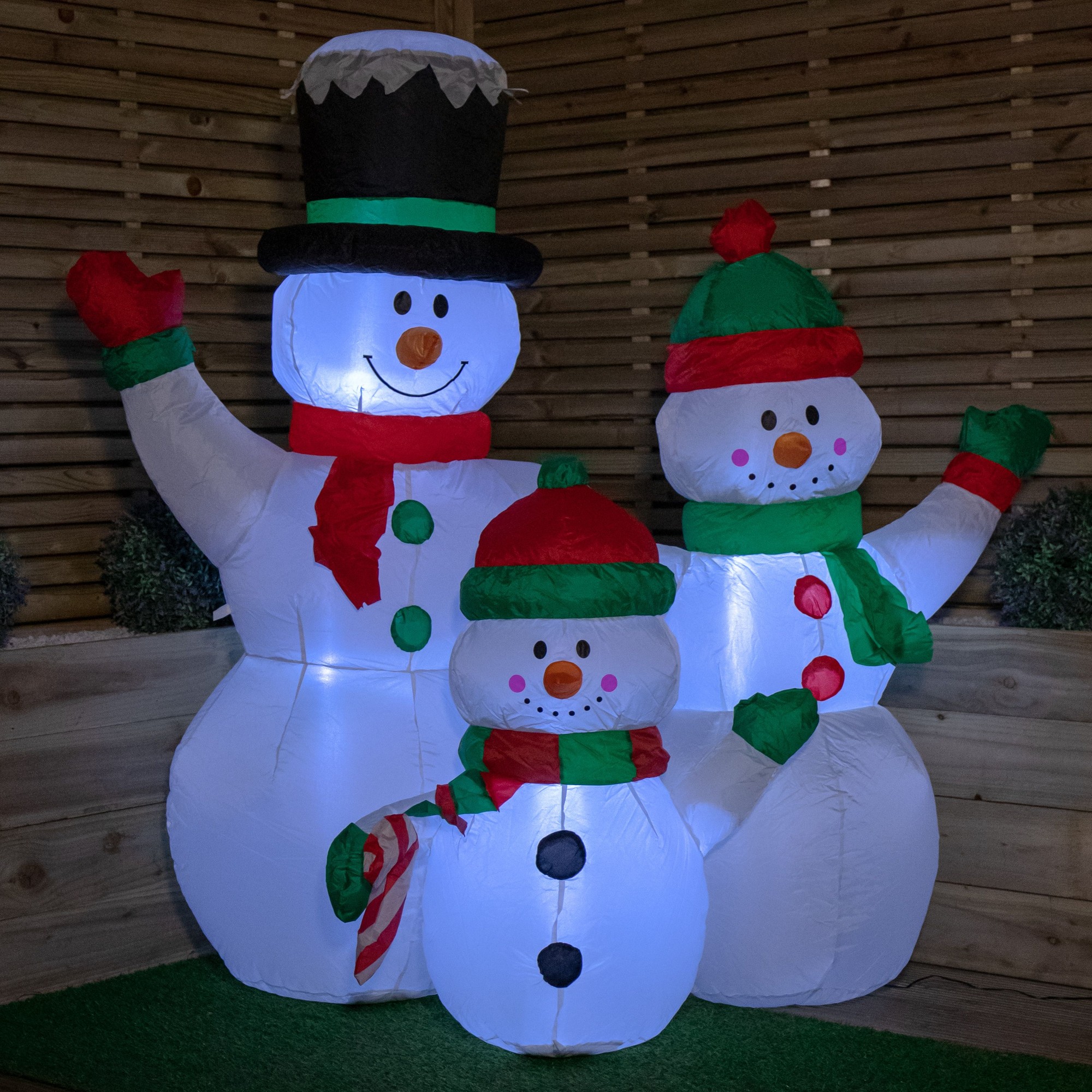 Samuel Alexander Snowman Family Lit Inflatable Christmas Decoration 5ft - image 3