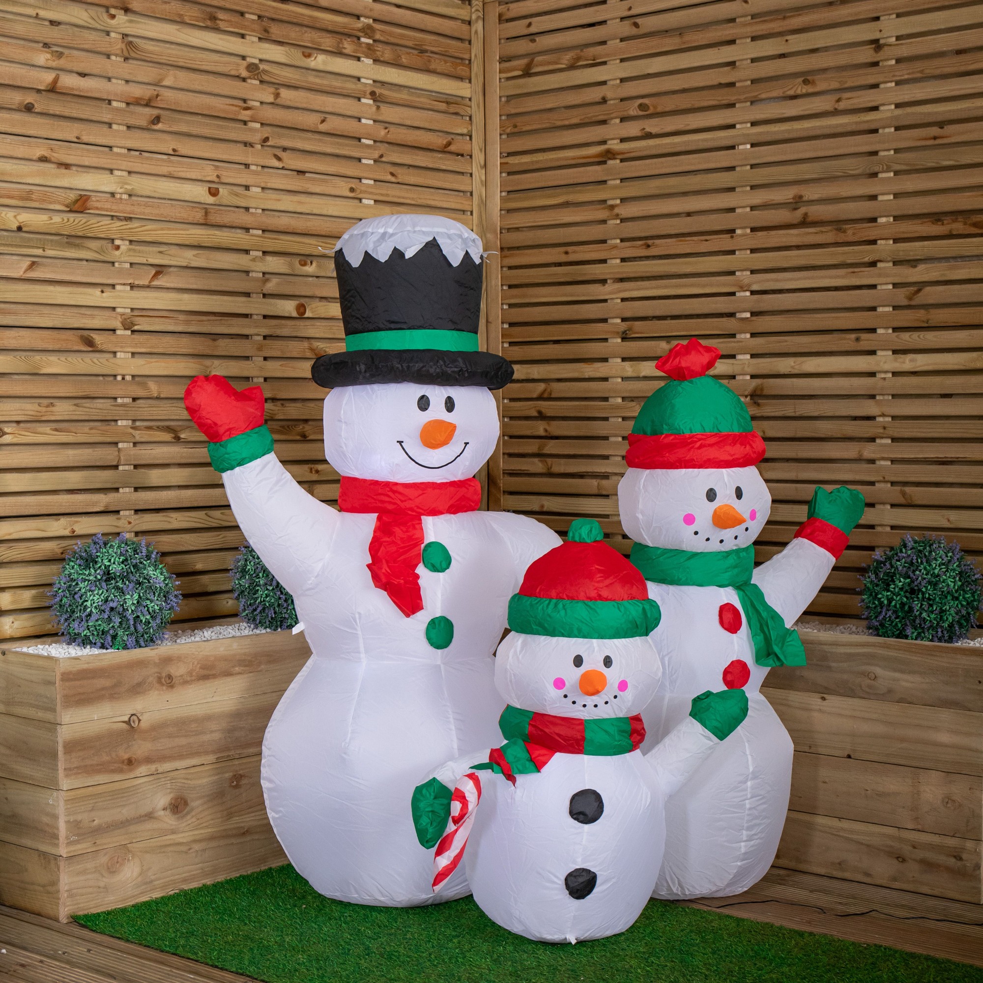 Samuel Alexander Snowman Family Lit Inflatable Christmas Decoration 5ft - image 4