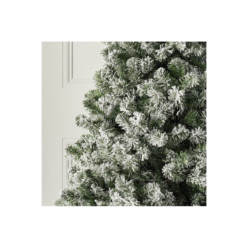 Samuel Alexander Snowy Imperial Pine White Green Fir Artificial Christmas Tree 5ft - image 2